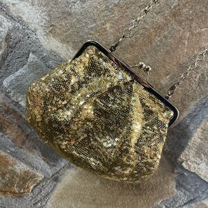 Gold/Silver Flip Sequin Clutch Bag